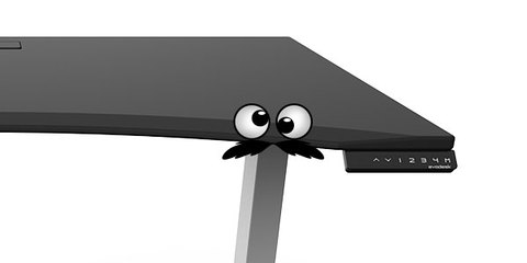 First self-aware standing desk