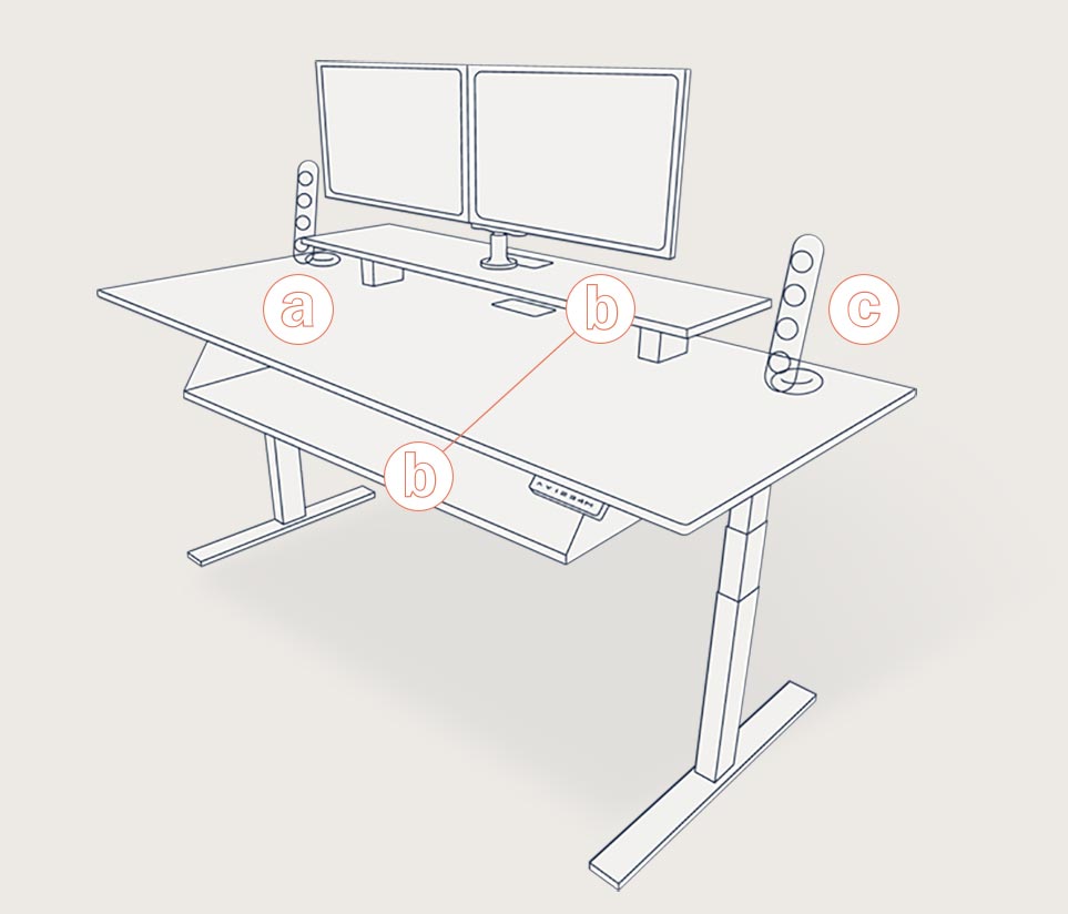 Made in USA Adjustable Height Electric Standing Desks - Evodesk