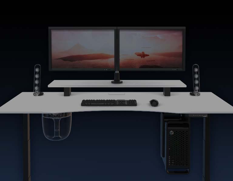 Commander Gaming Desk - Sit Stand Gaming Desk