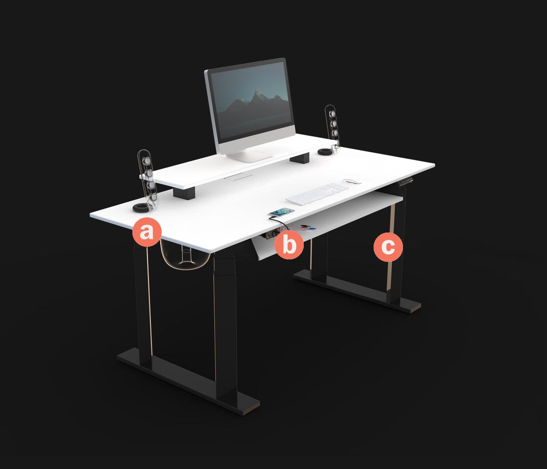 Made in USA Adjustable Height Electric Standing Desks - Evodesk