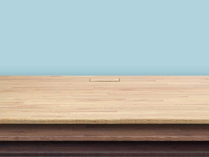 oak standing desk